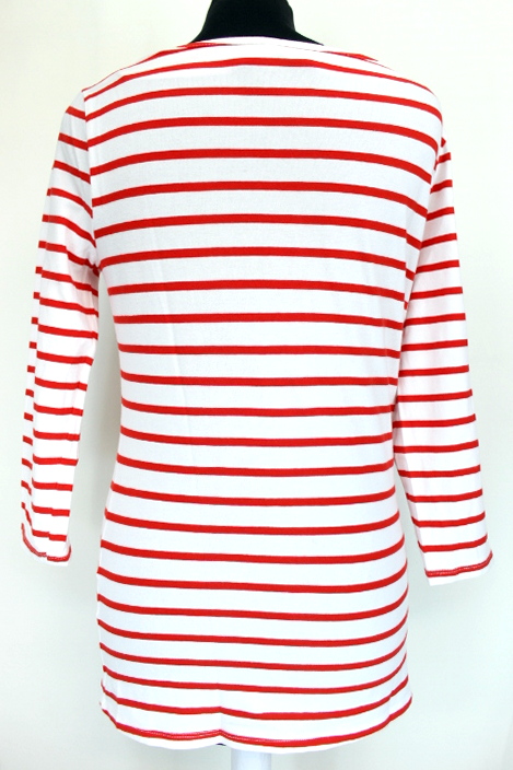 T. shirt marin rouge et blanc Camaïeu taille 36-38