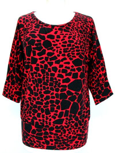 T.Shirt bicolor mosaïque Zamba taille 38-occasion seconde main