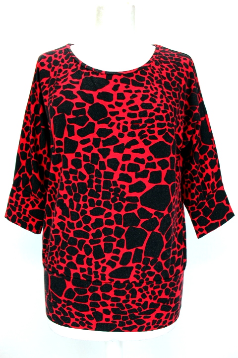 T.Shirt bicolor mosaïque Zamba taille 38-occasion seconde main