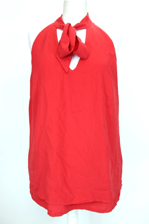 Top ras-du-coup rouge Camaïeu Taille 42-friperie-occasion-seconde main
