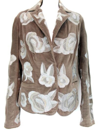 Veste motif roses Caroll taille 38-friperie occasion seconde main