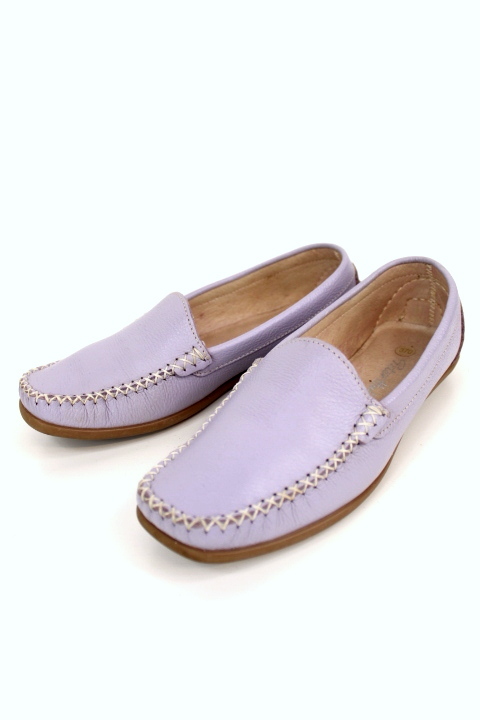 Mocassins mauves Peter Hahn pointure 37 - friperie femmes, chaussures d'occasion, seconde main