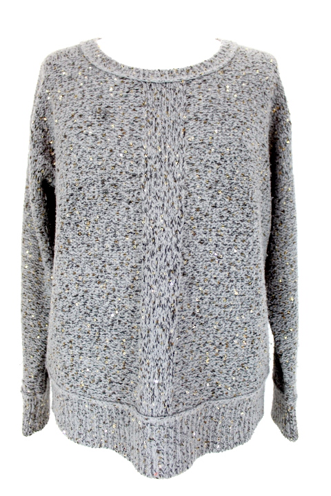 Pull avec décoration sequin Galeries Lafayette taille 38-friperie occasion seconde main