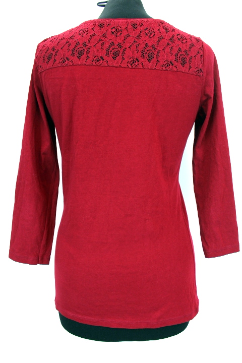 Tee-shirt bordeaux GEMO WOMAN Taille M