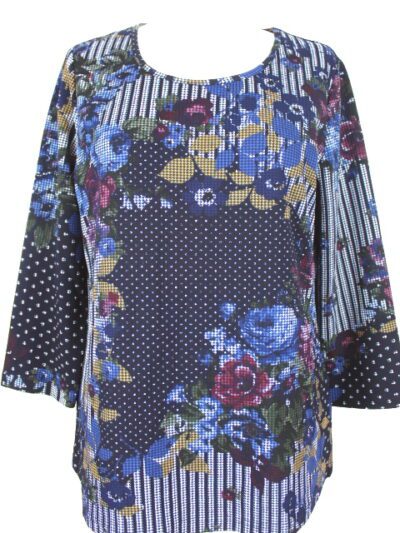 Top motif fleurs Mona taille 40-friperie occasion seconde main