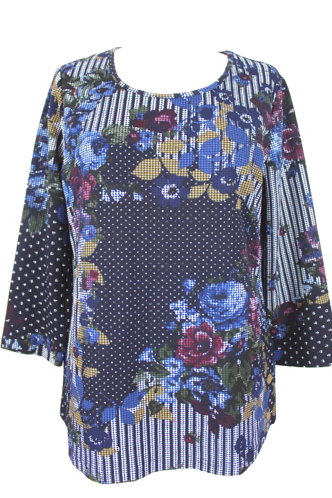 Top motif fleurs Mona taille 40-friperie occasion seconde main