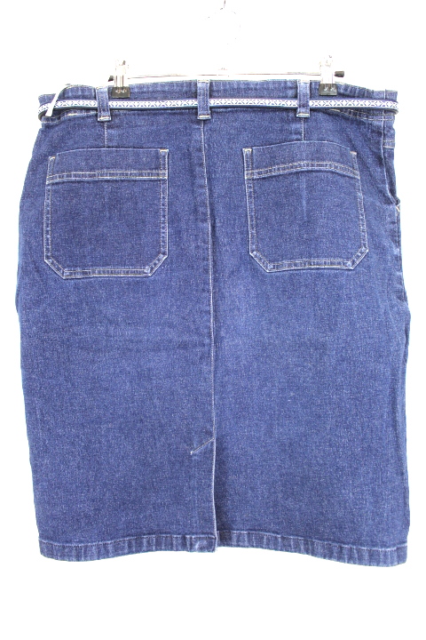 Jupe en jean avec ceinture fine MS Mode taille 46