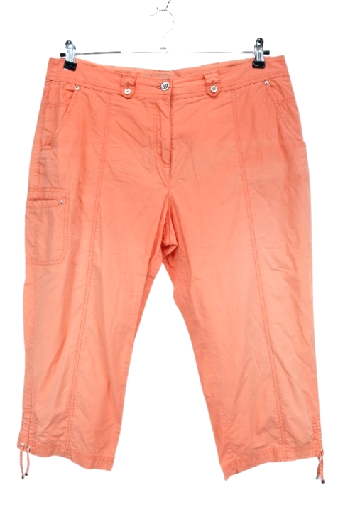 Pantacourt orange C&A taille 42-44 - friperie femmes, vêtements d'occasion, seconde main