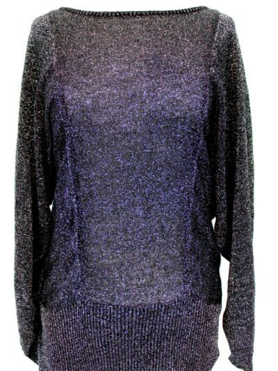 Pull argenté K. Woman taille 42-friperie occasion seconde main
