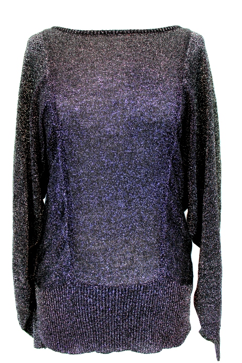 Pull argenté K. Woman taille 42-friperie occasion seconde main