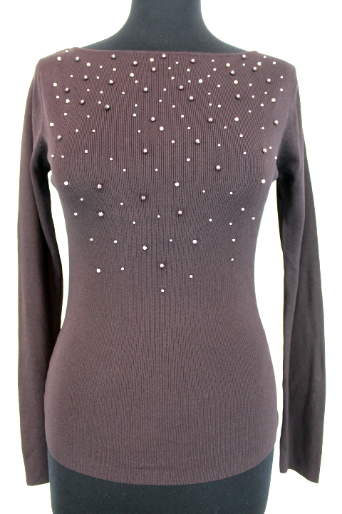 Pull avec perles - 1.2.3 - Taille 34 - Friperie seconde main