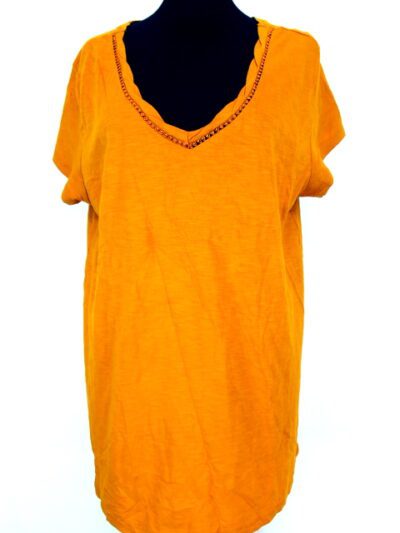 T. shirt moutarde C&A taille 40 - friperie femmes, vêtements d'occasion, seconde main