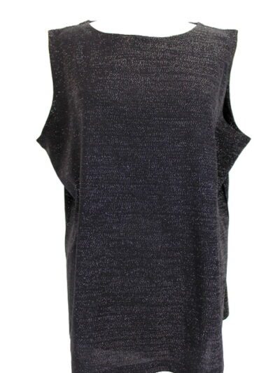 T. shirt scintillant argenté MS Mode taille 52 - friperie femmes, vêtements d'occasion, seconde main