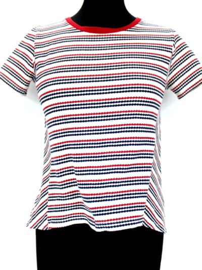 T. shirt tricolore Sfera taille 36 - friperie femmes, vêtements d'occasion, seconde main