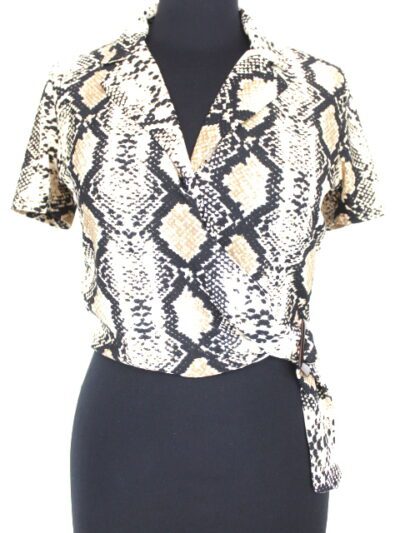 Blouse motif serpent Jennyfer taille 36-friperie occasion seconde main