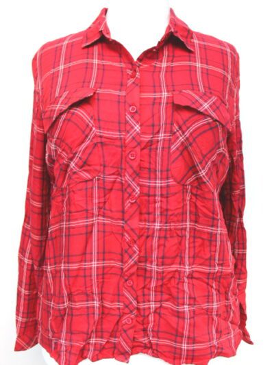 Chemise à carreaux écossais Afibel taille 46 - friperie femmes, vêtements d'occasion, seconde main
