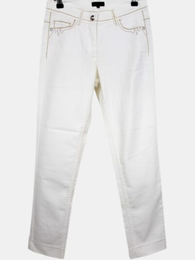Jeans blanc Caroline Biss taille 36-friperie occasion seconde main