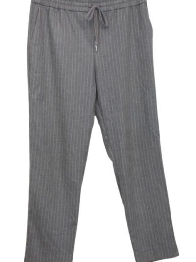 Pantalon flanelle à fines rayures - Ceinture élastique avec lacet - H & M - Taille 42 - Friperie - Seconde main