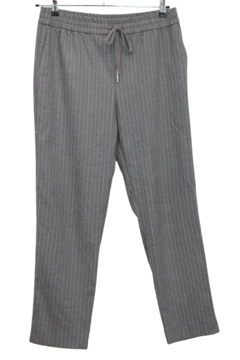 Pantalon flanelle à fines rayures - Ceinture élastique avec lacet - H & M - Taille 42 - Friperie - Seconde main