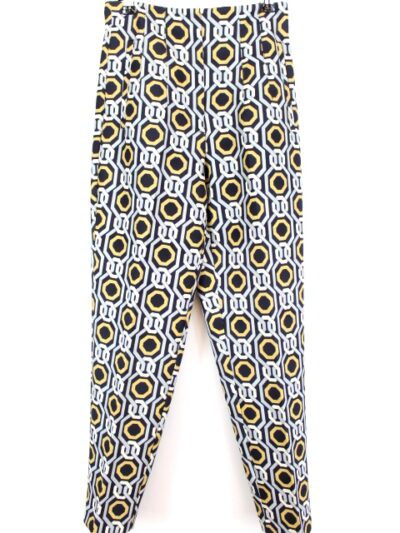 Pantalon habillé formes géométriques Zara taille S - friperie femmes, vêtements d'occasion, seconde main