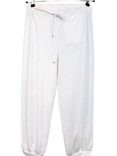 Pantalon léger - Style survêtement - Ceinture élastique avec lacet - BLEU BONHEUR - Taille 42/44 - Friperie - Seconde main