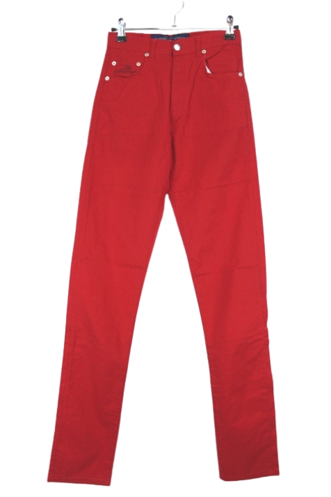 Pantalon rouge droit Cordovan taille 34 - friperie femmes, vêtements d'occasion, seconde main