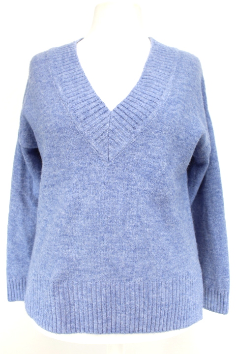 Pull bleu col V PIMKIE taille XL - recyclerie