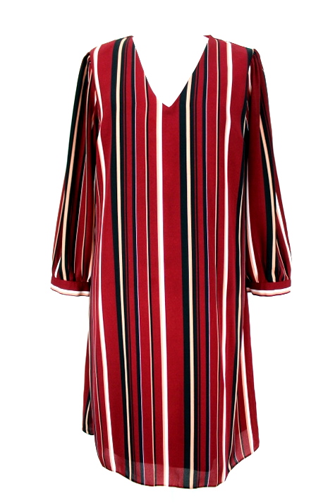 Robe à rayures verticales Cache Cache taille 42 - friperie femmes, vêtements d'occasion, seconde main