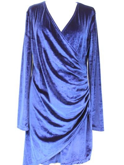 Robe de soirée col cache-cœur Shein taille XL - friperie femmes, vêtements d'occasion, seconde main