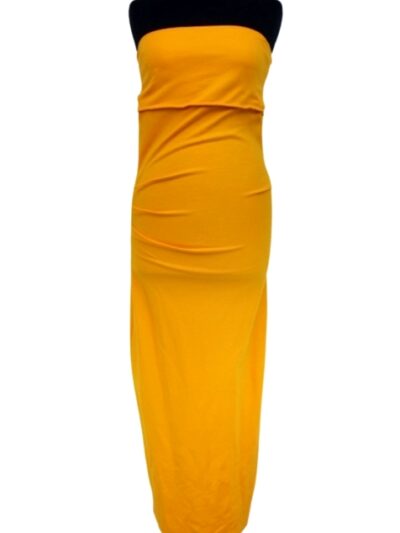 Robe moulante jaune soleil NEUVE Zara taille 40 - friperie femmes, vêtements d'occasion, seconde main