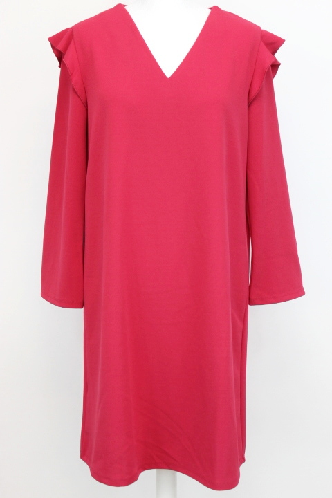 Robe rouge col V MANGO Taille L Friperie - Orléans - seconde main