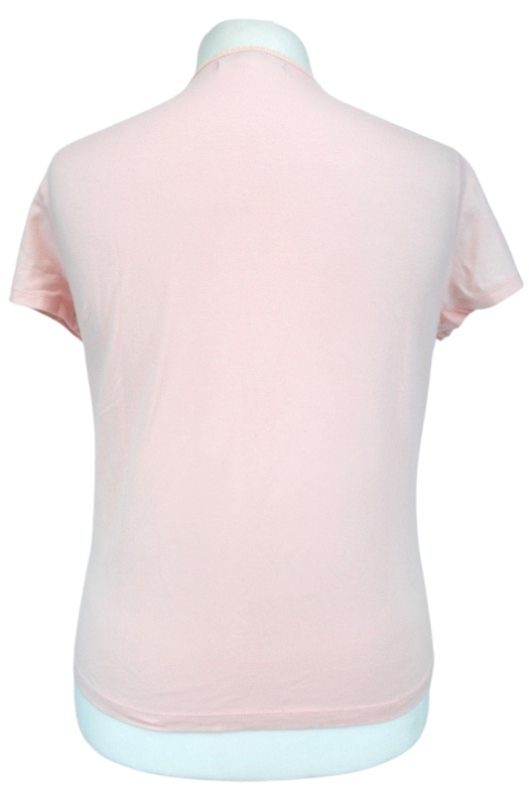Tee-shirt col V rose - GALERIES LAFAYETTE taille 4
