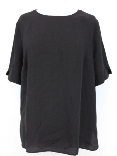 Tee-shirt léger - Bouton pour fermeture arrière - Petites fentes sur les manches - PRIMARK - Taille 42 - Friperie - Seconde main