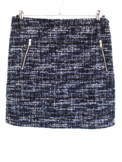Jupe tweed avec fausses poches Charlott' taille 44 - friperie femmes, vêtements d'occasion, seconde main