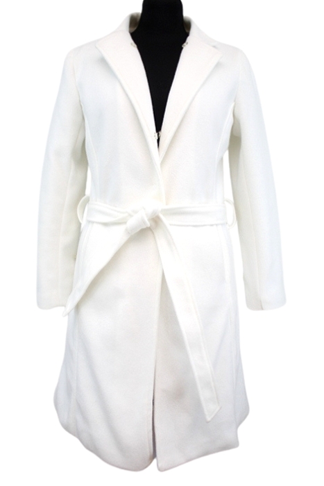 Manteau long blanc M. Trendy Queen taille 38-friperie occasion seconde main