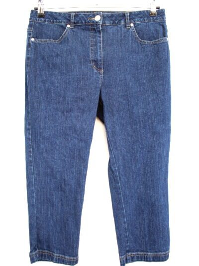 Pantacourt en jeans Damart Taille 44-friperie occasion seconde main