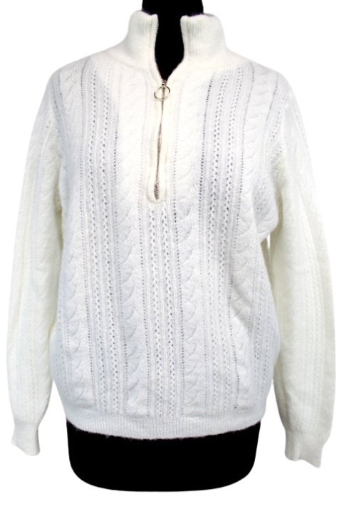 Pull transparent (Mohair + Laine) BONOBO Taille 38/40 - Friperie seconde main