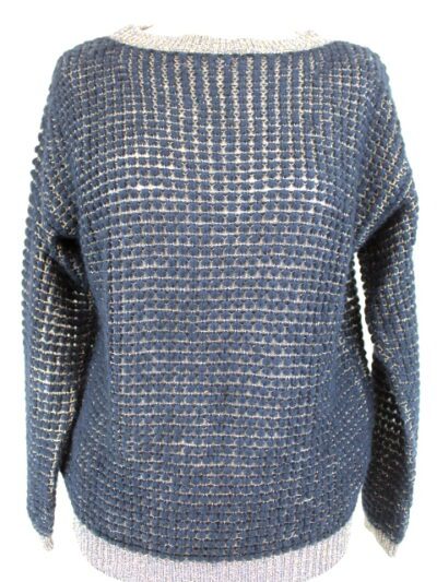 Pull tricot Alpaga en fil lurex CAROLL Taille XS friperie - occasion - Orléans