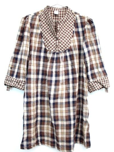 Robe blouse à carreaux CAMAÎEU Taille 4042 Orléans - Occasion - Friperie en ligne