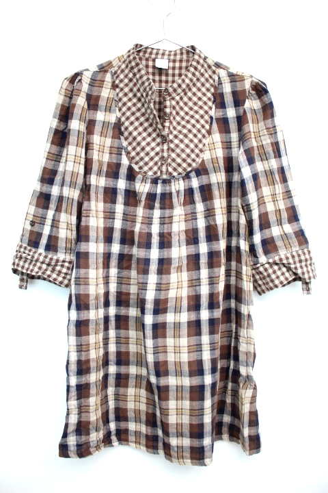 Robe blouse à carreaux CAMAÎEU Taille 4042 Orléans - Occasion - Friperie en ligne