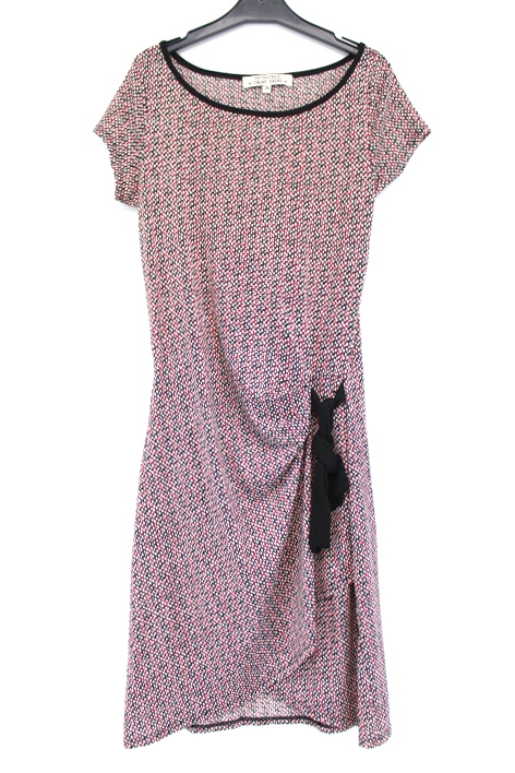 Robe imprimée avec ruban Cache Cache taille 36 - friperie femmes, vêtements d'occasion, seconde main
