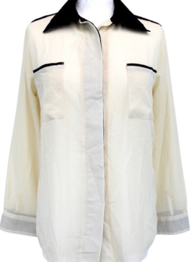 Chemise transparente à poches Lirenxuan taille 38-40 - friperie femmes, vêtements d'occasion, seconde main