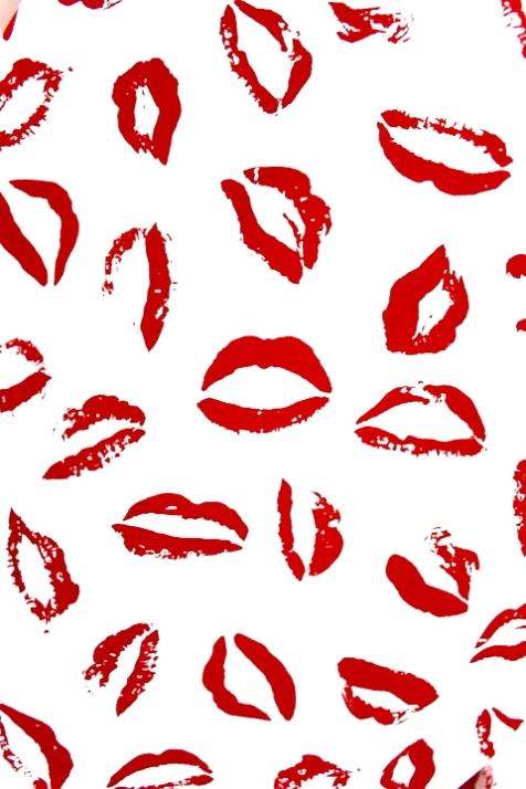 Chemisier imprimé rouge à lèvres Jubylee taille S-M