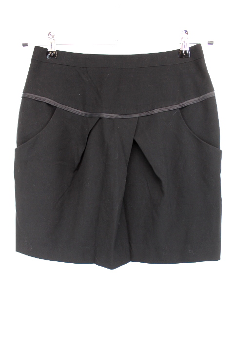 Jupe à plis diagonaux KOOKAÏ Taille 36 - Vêtement de seconde main - Friperie en ligne