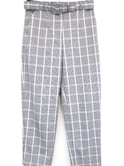Pantalon à carreaux avec ceinture Kookaï taille 40 - friperie femmes, vêtements d'occasion, seconde main