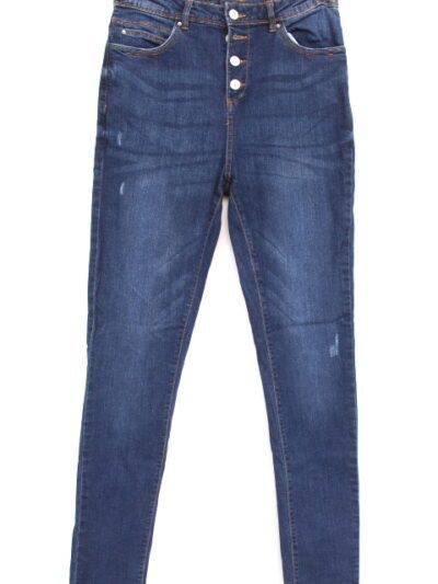 Pantalon jean à quatre boutons Promod taille 38 - friperie femmes, vêtements d'occasion, seconde main