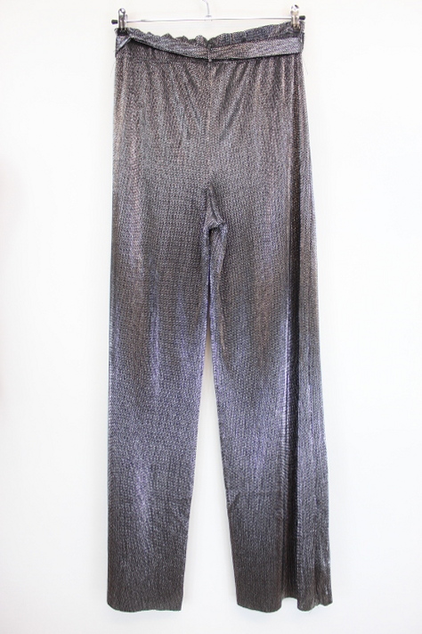Pantalon long argenté MANGO Taille 3840