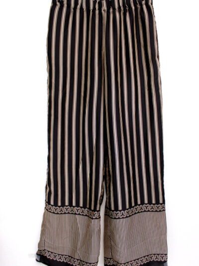 Pantalon très léger et large - Ceinture élastique et poches - OLTRE Taille M - Vêtement de seconde main - Friperie en ligne