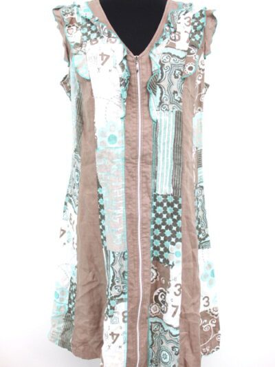 Robe en lin zippée ARMAND THIERY Taille 44 Orléans - occasion -Friperie en ligne
