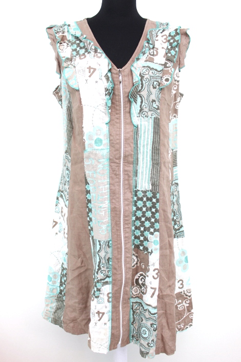 Robe en lin zippée ARMAND THIERY Taille 44 Orléans - occasion -Friperie en ligne